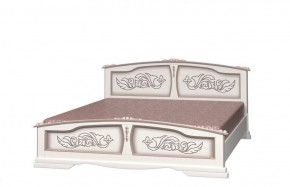 ЕЛЕНА Кровать из массива 1400 (Дуб Молочный) в Кунгуре - kungur.ok-mebel.com | фото