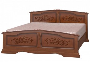 ЕЛЕНА Кровать из массива 1200 (Орех) в Кунгуре - kungur.ok-mebel.com | фото