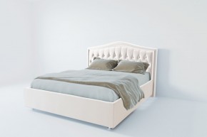 Кровать Калининград с ПМ 1400 (экокожа белая) в Кунгуре - kungur.ok-mebel.com | фото 2