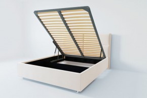 Кровать Корсика с ПМ 1600 (экокожа белая) в Кунгуре - kungur.ok-mebel.com | фото