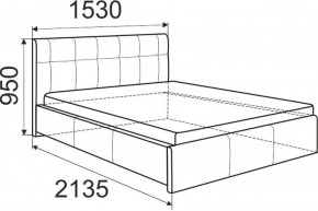 Кровать Изабелла с латами Newtone light beige 1400x2000 в Кунгуре - kungur.ok-mebel.com | фото