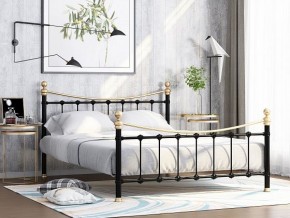 Кровать металлическая "Эльда" Черный/Золото в Кунгуре - kungur.ok-mebel.com | фото