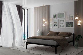 Кровать Мета с матрасом 1200 (черный) в Кунгуре - kungur.ok-mebel.com | фото 2