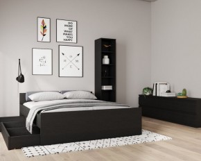 Кровать ОРИОН двухспальная с ортопедическим основанием 180х200, цвет Дуб Венге в Кунгуре - kungur.ok-mebel.com | фото 3