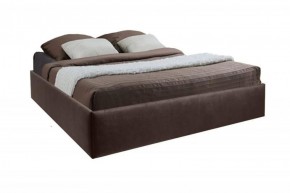 Кровать Подиум с ПМ 1400 (экокожа коричневая) в Кунгуре - kungur.ok-mebel.com | фото
