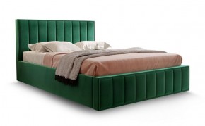Кровать "Вена" 1400 СТАНДАРТ Вариант 1 Мора зеленый + бельевой ящик с кроватным основанием и подъемным механизмом в Кунгуре - kungur.ok-mebel.com | фото