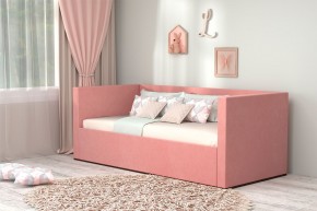 Кровать с ПМ (арт.030) (с/м 900*2000мм) (б/матр), ткань розовая в Кунгуре - kungur.ok-mebel.com | фото