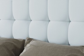 Кровать Венеция с ПМ 1200 (экокожа белая) в Кунгуре - kungur.ok-mebel.com | фото 3