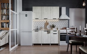 Кухня ДИОР 1500 (Белый/Дуб Крафт белый) в Кунгуре - kungur.ok-mebel.com | фото