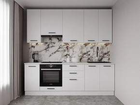 Кухонный гарнитур Белый Глянец 2400 h950 (Стол. 26мм) в Кунгуре - kungur.ok-mebel.com | фото