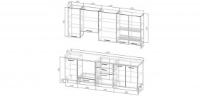 Кухонный гарнитур Белый Глянец 2400 h950 (Стол. 38мм) в Кунгуре - kungur.ok-mebel.com | фото 2