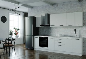 Кухонный гарнитур Белый Глянец 2800 (Стол. 26мм) в Кунгуре - kungur.ok-mebel.com | фото