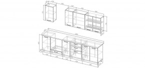 Кухонный гарнитур Белый Глянец 2800 (Стол. 26мм) в Кунгуре - kungur.ok-mebel.com | фото 2