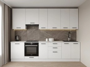Кухонный гарнитур Белый Глянец 3000 h950 (Стол. 38мм) в Кунгуре - kungur.ok-mebel.com | фото