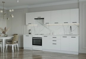 Кухонный гарнитур Белый Глянец 3000 (Стол. 26мм) в Кунгуре - kungur.ok-mebel.com | фото