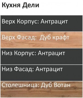 Кухонный гарнитур Дели 1800 (Стол. 38мм) в Кунгуре - kungur.ok-mebel.com | фото 3