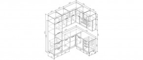 Кухонный гарнитур Демо 2200*1700 (Стол. 38мм) в Кунгуре - kungur.ok-mebel.com | фото 2