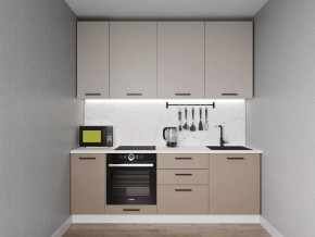 Кухонный гарнитур Каппучино 2200 h950 (Стол. 38мм) в Кунгуре - kungur.ok-mebel.com | фото