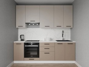 Кухонный гарнитур Каппучино 2400 h950 (Стол. 26мм) в Кунгуре - kungur.ok-mebel.com | фото
