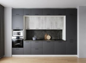 Кухонный гарнитур Санторини 3400 (Стол. 38мм) в Кунгуре - kungur.ok-mebel.com | фото