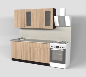 Кухня Симона Демо 1700 (Венга/Дуб Сонома) в Кунгуре - kungur.ok-mebel.com | фото