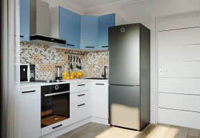 Кухонный гарнитур угловой Капри 2200х1000 (Стол. 38мм) в Кунгуре - kungur.ok-mebel.com | фото