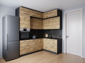 Кухонный гарнитур угловой Крафт 2200*1700 (Стол. 26мм) в Кунгуре - kungur.ok-mebel.com | фото