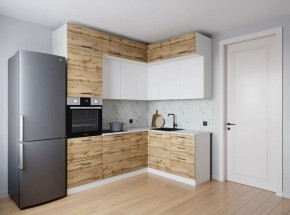 Кухонный гарнитур угловой Лада 2200*1700 (Стол. 26мм) в Кунгуре - kungur.ok-mebel.com | фото