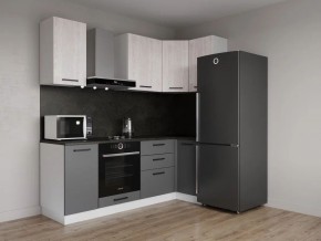 Кухонный гарнитур угловой Санторини 2200*1000 (Стол. 38мм) в Кунгуре - kungur.ok-mebel.com | фото