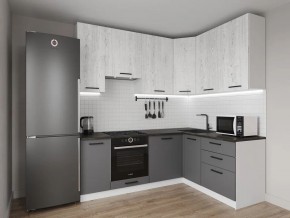 Кухонный гарнитур угловой Санторини 2200*1600 h950 (Стол. 26мм) в Кунгуре - kungur.ok-mebel.com | фото
