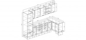 Кухонный гарнитур Умбра 3200*1400 (Стол. 26мм) в Кунгуре - kungur.ok-mebel.com | фото 2