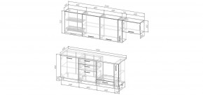 Кухонный гарнитур Виола 2550 (Стол. 26мм) в Кунгуре - kungur.ok-mebel.com | фото 2
