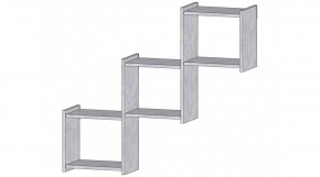КВАДРО Полка (цемент светлый) в Кунгуре - kungur.ok-mebel.com | фото