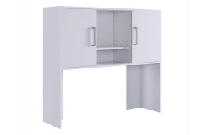 ЛАЙТ 2 Надстройка стола компьютерного (1200) белый в Кунгуре - kungur.ok-mebel.com | фото