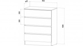 ЛЕНОРА Спальный гарнитур (модульный) графит в Кунгуре - kungur.ok-mebel.com | фото 3