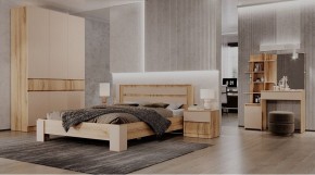 ЛЕНОРА Спальный гарнитур (модульный) кашемир в Кунгуре - kungur.ok-mebel.com | фото