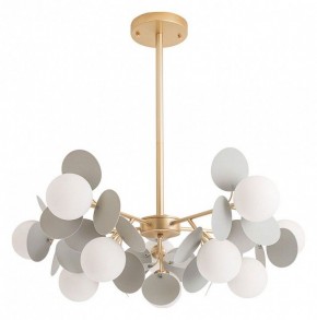 Люстра на штанге Arte Lamp Peacock A1369SP-10GY в Кунгуре - kungur.ok-mebel.com | фото