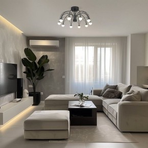 Люстра на штанге Eurosvet Ragno 90035/10 LED черный в Кунгуре - kungur.ok-mebel.com | фото 5