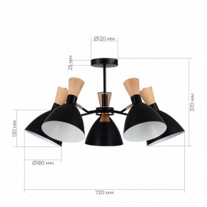 Люстра на штанге EVOLUCE VISTA SLE1256-402-05 в Кунгуре - kungur.ok-mebel.com | фото 8