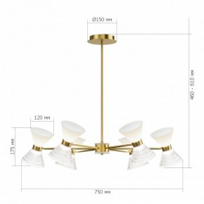 Люстра на штанге ST-Luce SPIRIT SL2004.303.12 в Кунгуре - kungur.ok-mebel.com | фото 2