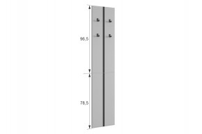 МЕРСИ Прихожая (модульная) графит в Кунгуре - kungur.ok-mebel.com | фото 3