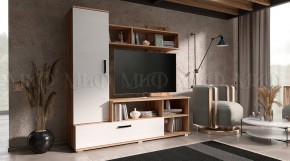 МИНИ Стенка (1500) ЛДСП (Белый глянец/дуб крафт) в Кунгуре - kungur.ok-mebel.com | фото