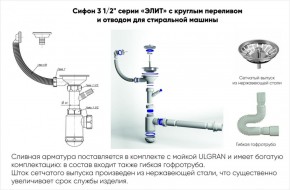 Мойка кухонная ULGRAN U-102 (480) в Кунгуре - kungur.ok-mebel.com | фото 4