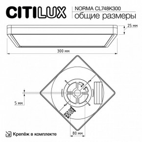 Накладной светильник Citilux Norma CL748K300 в Кунгуре - kungur.ok-mebel.com | фото 7