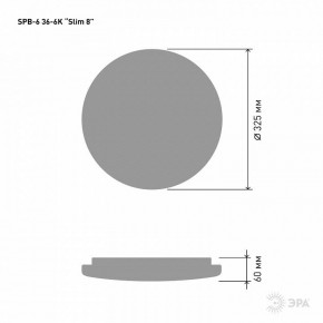 Накладной светильник Эра Slim SPB-6 Slim 8 36-6K в Кунгуре - kungur.ok-mebel.com | фото 2