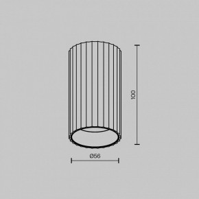 Накладной светильник Maytoni Calipso C106CL-01-GU10-B в Кунгуре - kungur.ok-mebel.com | фото 6