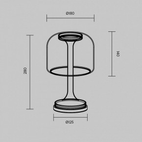 Настольная лампа декоративная Maytoni Spirito MOD286TL-L8W3K в Кунгуре - kungur.ok-mebel.com | фото 4