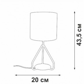 Настольная лампа декоративная Vitaluce V2899 V2899-0/1L в Кунгуре - kungur.ok-mebel.com | фото 4