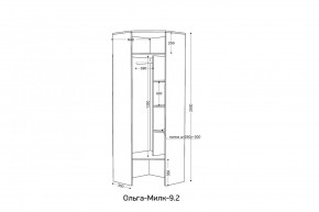 ОЛЬГА-МИЛК 9.2 Шкаф угловой с зеркалом в Кунгуре - kungur.ok-mebel.com | фото 2