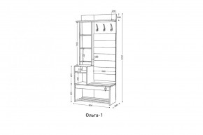 ОЛЬГА Прихожая (модульная) в Кунгуре - kungur.ok-mebel.com | фото 3